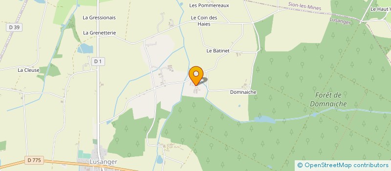 localisation de l'entreprise MONSIEUR THIERRY PINEAU  LUSANGER