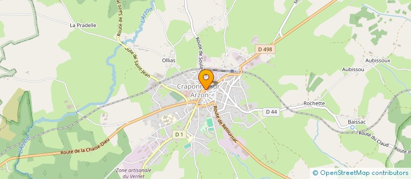 localisation de l'entreprise MONSIEUR THIERRY PINEL à CRAPONNE-SUR-ARZON