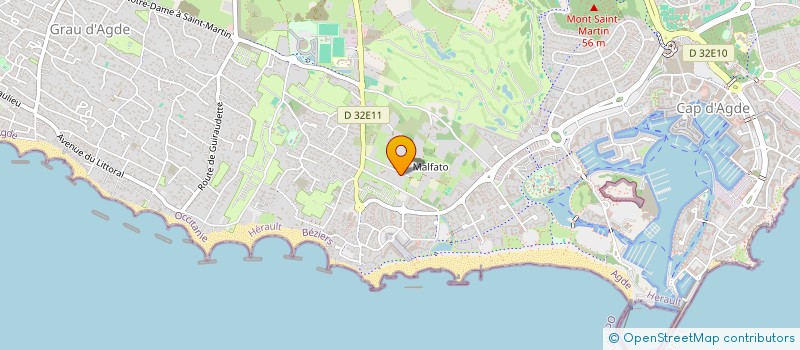 localisation de l'entreprise MONSIEUR THIERRY PINET  AGDE