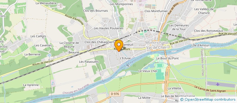 localisation de l'entreprise MONSIEUR THIERRY PINSON  MONTRICHARD-VAL-DE-CHER