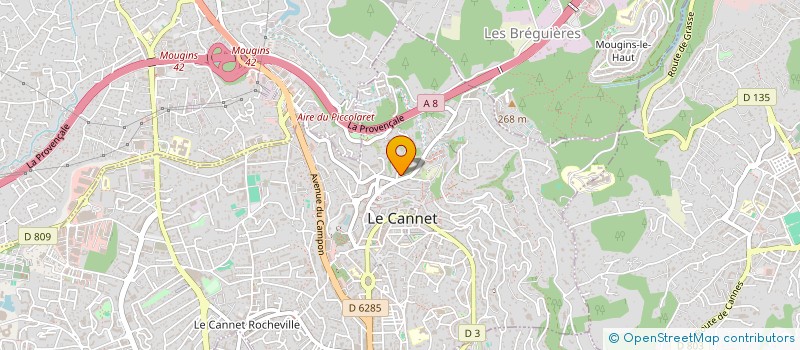 localisation de l'entreprise MONSIEUR THIERRY PLET à LE CANNET