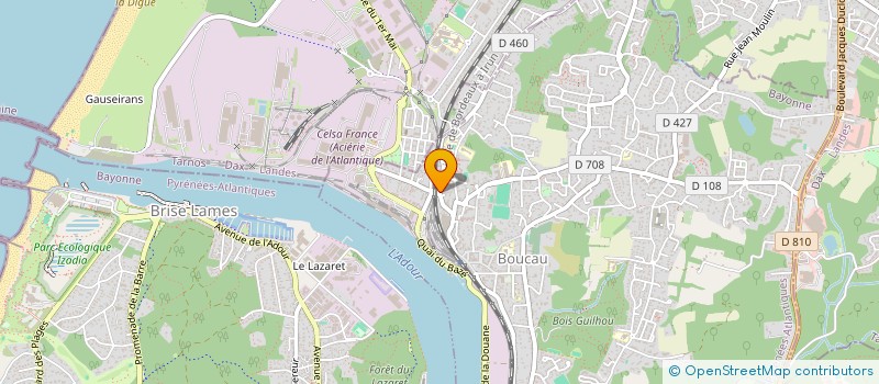 localisation de l'entreprise MONSIEUR THIERRY PLOUVIER  BOUCAU