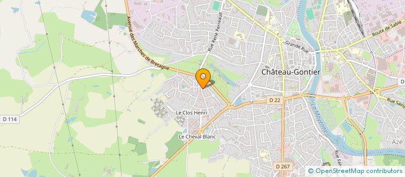 localisation de l'entreprise MONSIEUR THIERRY POILANE à CHATEAU-GONTIER-SUR-MAYENNE