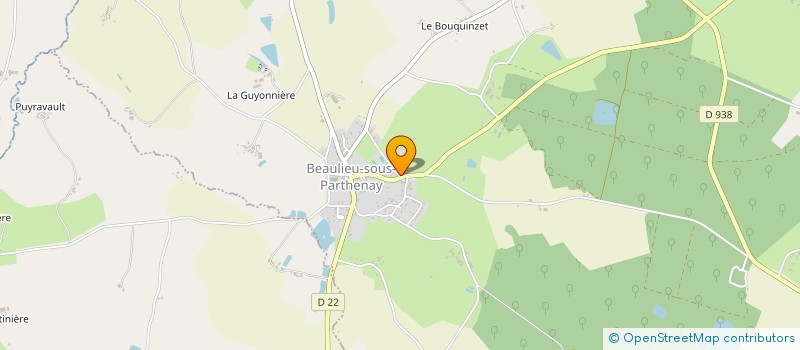 localisation de l'entreprise MONSIEUR THIERRY POINDESSAULT  BEAULIEU-SOUS-PARTHENAY