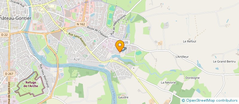 localisation de l'entreprise MONSIEUR THIERRY POIRIER  CHATEAU-GONTIER-SUR-MAYENNE