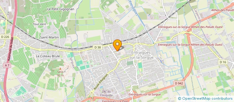 localisation de l'entreprise MONSIEUR THIERRY POIRIER  ENTRAIGUES-SUR-LA-SORGUE