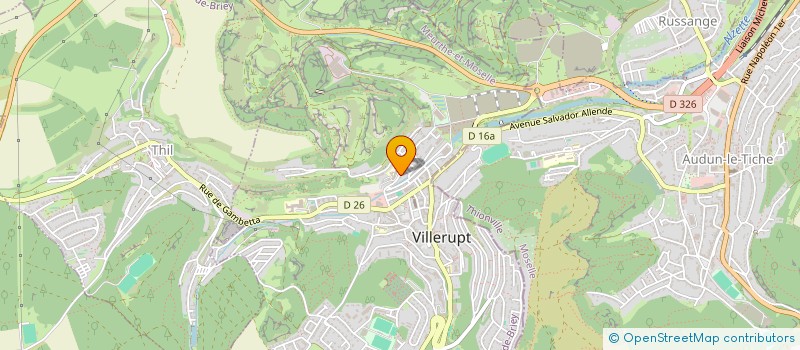 localisation de l'entreprise MONSIEUR THIERRY PONNAMAH  VILLERUPT