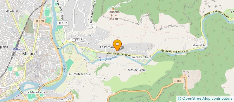 localisation de l'entreprise MONSIEUR THIERRY PONS à MILLAU