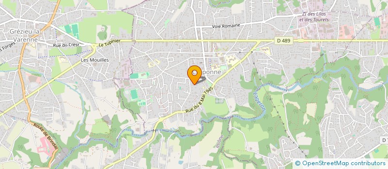 localisation de l'entreprise MONSIEUR THIERRY PONSET  CRAPONNE