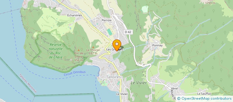 localisation de l'entreprise MONSIEUR THIERRY PORTAFAIX  TALLOIRES-MONTMIN