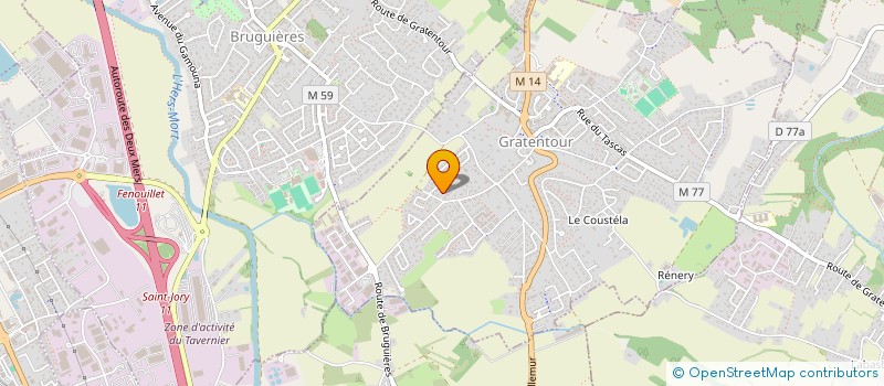 localisation de l'entreprise MONSIEUR THIERRY PORTOLES  GRATENTOUR