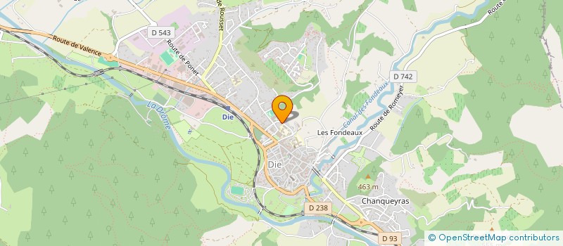 localisation de l'entreprise MONSIEUR THIERRY POUDREL à DIE