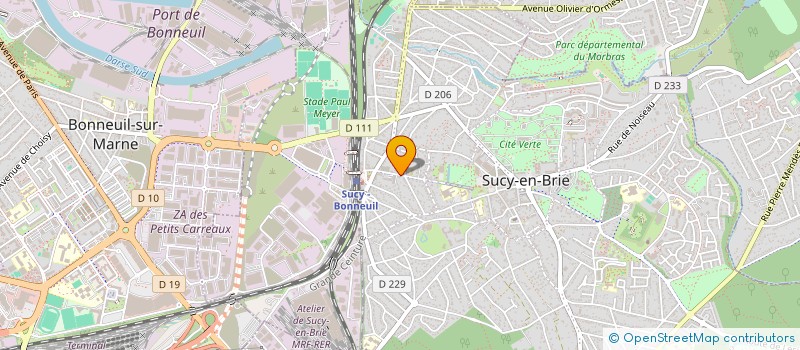 localisation de l'entreprise MONSIEUR THIERRY POUILLIEUTE à SUCY-EN-BRIE