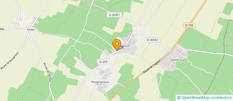 localisation de l'entreprise MONSIEUR THIERRY POUILLOUX à PERIGNAC
