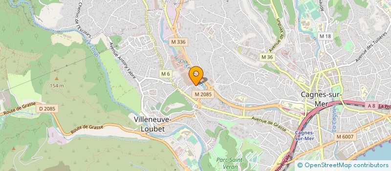 localisation de l'entreprise MONSIEUR THIERRY POUILLY à CAGNES-SUR-MER