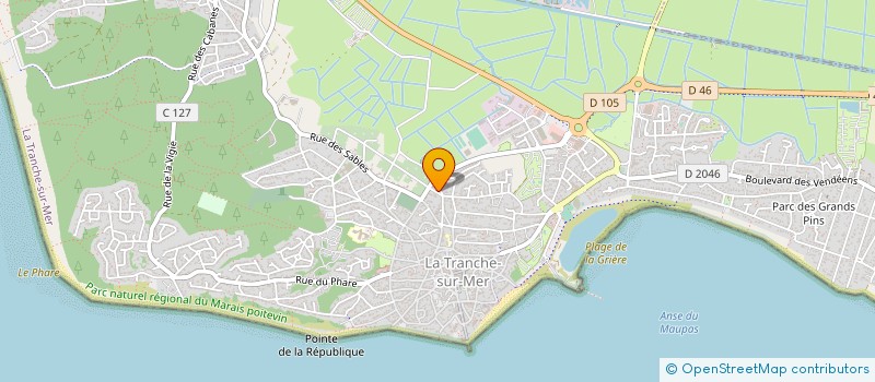 localisation de l'entreprise MONSIEUR THIERRY POULET à LA TRANCHE-SUR-MER