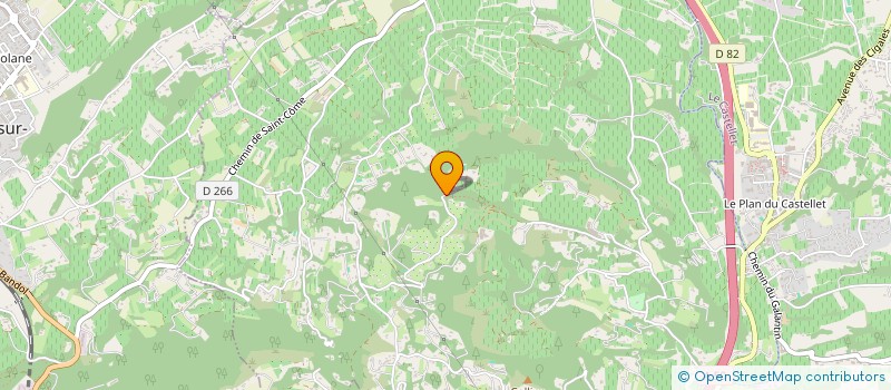 localisation de l'entreprise MONSIEUR THIERRY POUMEYROL  LA CADIERE-D'AZUR