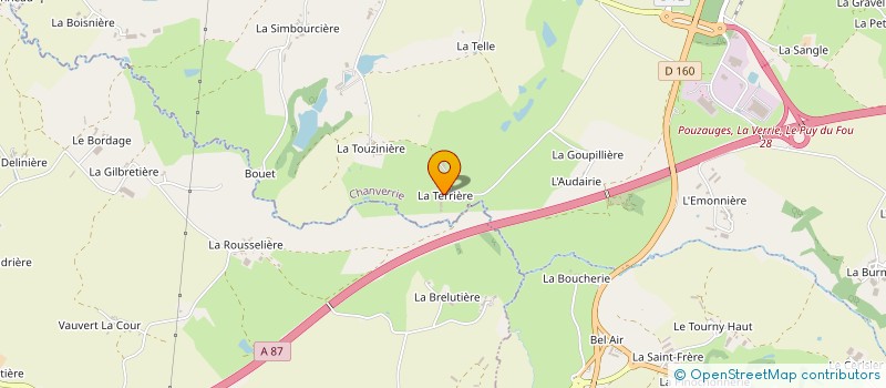 localisation de l'entreprise MONSIEUR THIERRY POUPELIN à CHANVERRIE