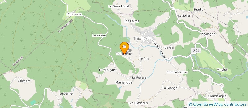 localisation de l'entreprise MONSIEUR THIERRY POURRAT  VALCIVIERES