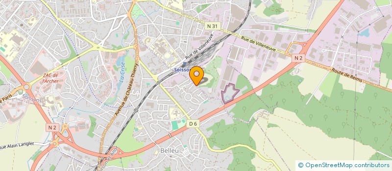 localisation de l'entreprise MONSIEUR THIERRY POUTREL  BELLEU