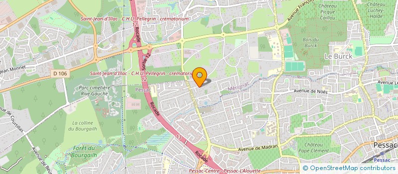 localisation de l'entreprise MONSIEUR THIERRY POUYSEGUR  MERIGNAC