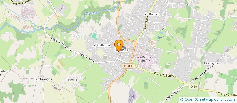 localisation de l'entreprise MONSIEUR THIERRY PREVOST  BRINDAS