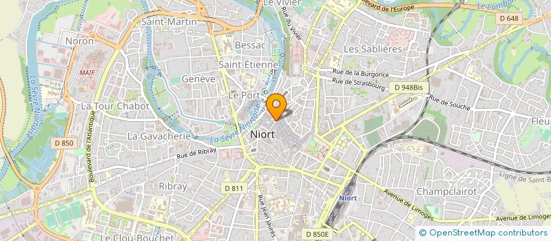 localisation de l'entreprise MONSIEUR THIERRY PREZEAU  NIORT