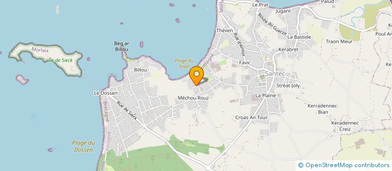 localisation de l'entreprise MONSIEUR THIERRY PRIGENT à SANTEC