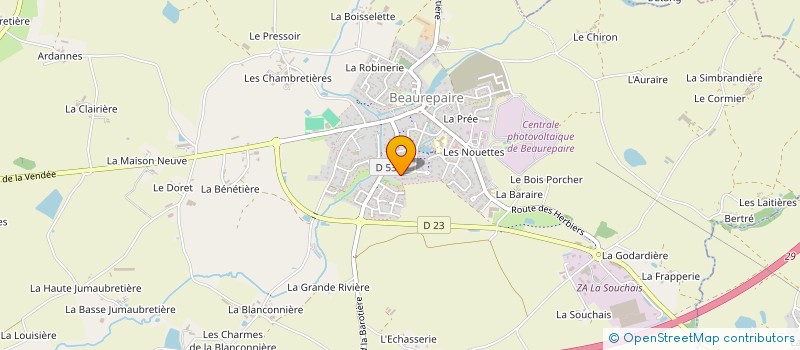 localisation de l'entreprise MONSIEUR THIERRY PUAUD à BEAUREPAIRE