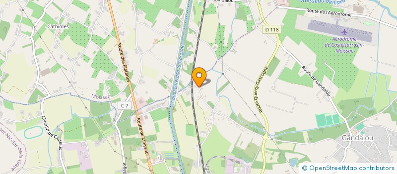 localisation de l'entreprise MONSIEUR THIERRY PUNCH  CASTELSARRASIN