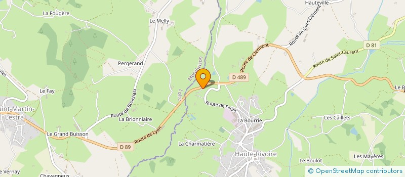 localisation de l'entreprise MONSIEUR THIERRY PUPIER  HAUTE-RIVOIRE