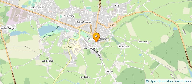 localisation de l'entreprise MONSIEUR THIERRY PUZENAT  BOURBON-LANCY