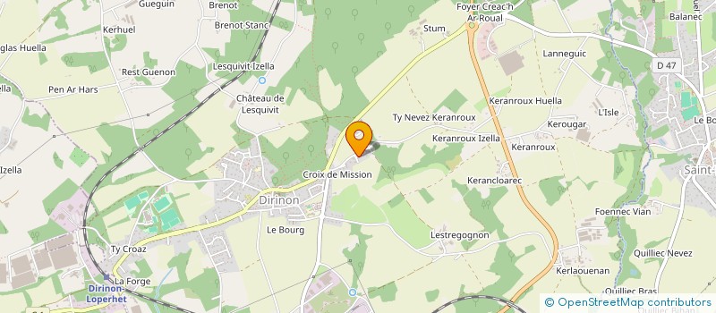 localisation de l'entreprise MONSIEUR THIERRY QUEAU  DIRINON