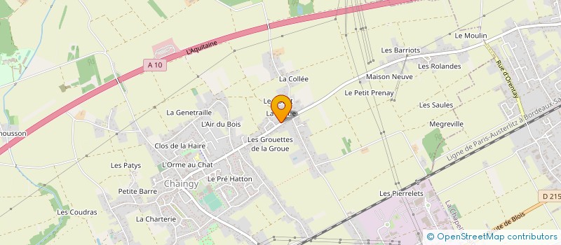 localisation de l'entreprise MONSIEUR THIERRY QUENTIN à CHAINGY