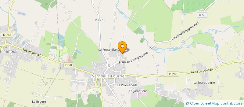 localisation de l'entreprise MONSIEUR THIERRY QUENTIN  VERNOIL-LE-FOURRIER