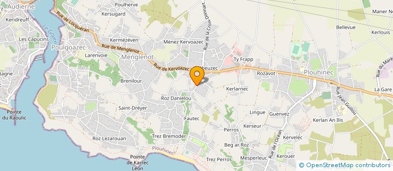 localisation de l'entreprise MONSIEUR THIERRY QUERE  PLOUHINEC