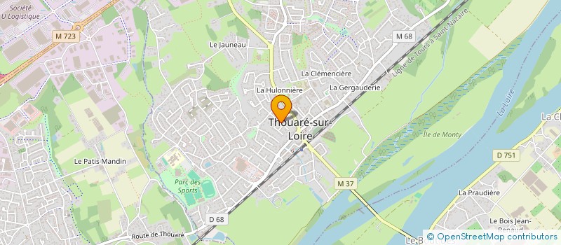 localisation de l'entreprise MONSIEUR THIERRY RABALLAND  THOUARE-SUR-LOIRE