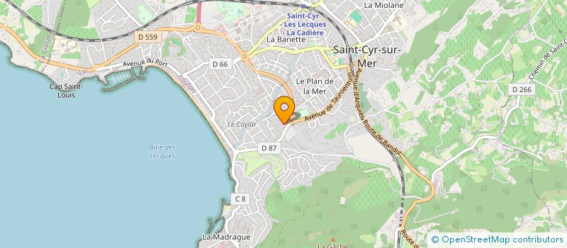 localisation de l'entreprise MONSIEUR THIERRY RACLE à SAINT-CYR-SUR-MER