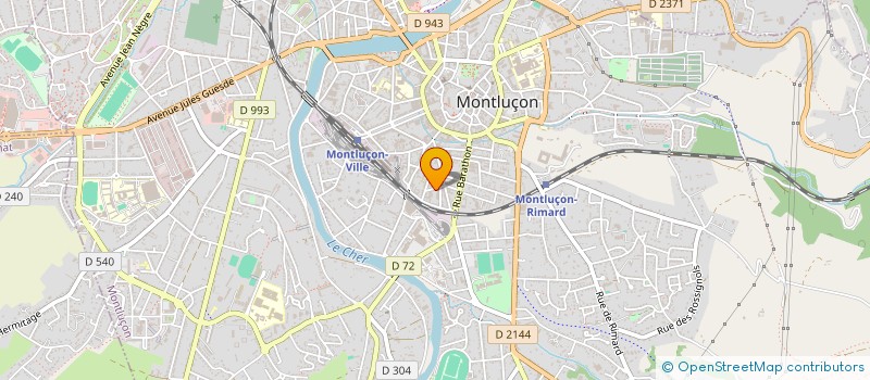 localisation de l'entreprise MONSIEUR THIERRY RANOUX à MONTLUCON