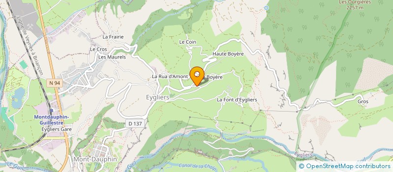 localisation de l'entreprise MONSIEUR THIERRY RAOUX à EYGLIERS