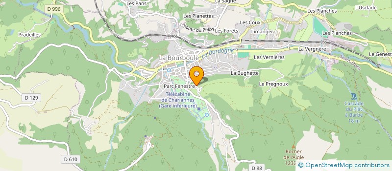 localisation de l'entreprise MONSIEUR THIERRY RAPITEAU  LA BOURBOULE