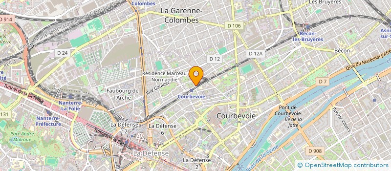 localisation de l'entreprise MONSIEUR THIERRY RATOBISON  COURBEVOIE