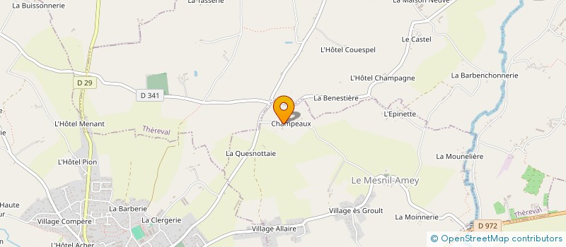 localisation de l'entreprise MONSIEUR THIERRY RAULINE  LE MESNIL-AMEY