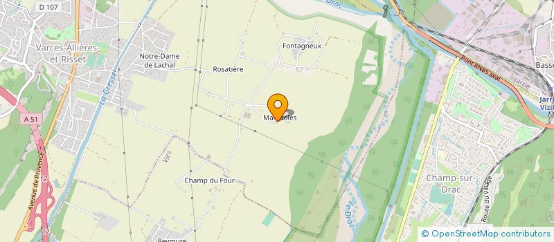 localisation de l'entreprise MONSIEUR THIERRY RAULT  VARCES-ALLIERES-ET-RISSET