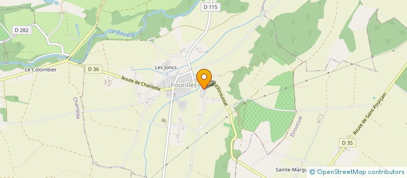 localisation de l'entreprise MONSIEUR THIERRY RAY  FOURILLES