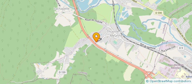 localisation de l'entreprise MONSIEUR THIERRY REBMANN à THIAVILLE-SUR-MEURTHE