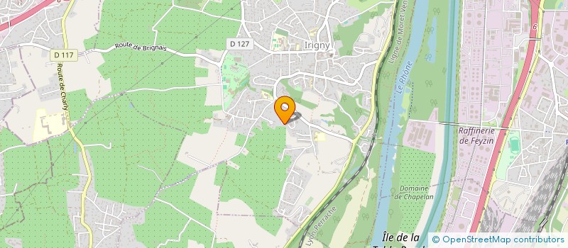 localisation de l'entreprise MONSIEUR THIERRY REBOUL  IRIGNY