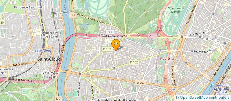 localisation de l'entreprise MONSIEUR THIERRY REGNIER-VIGOUROUX à BOULOGNE-BILLANCOURT