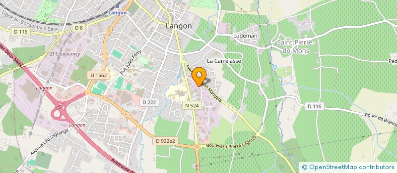 localisation de l'entreprise MONSIEUR THIERRY REIG à LANGON
