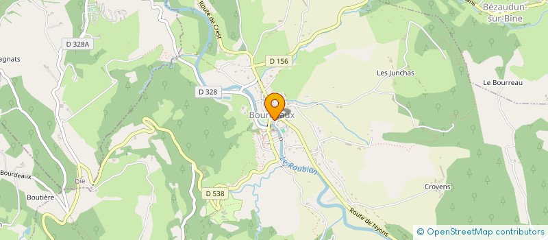 localisation de l'entreprise MONSIEUR THIERRY REINHARD à BOURDEAUX
